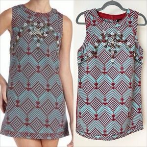 Free People New Romantics Beaded Mini Shift Dress